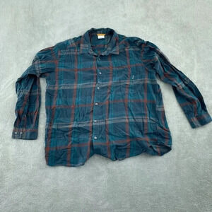 Columbia Plaid Shirt Long Sleeve Button Down Mens XXL 0401